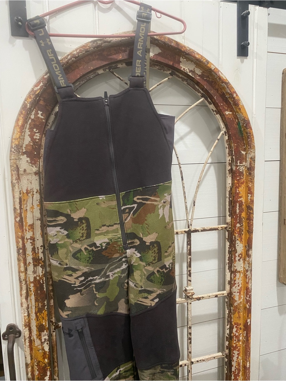 Under Armour Camo Bib Overalls Youth Large